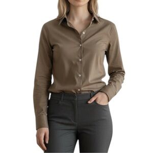 Massimo Dutti long sleeve button down dress shirt size S like new condition